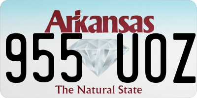 AR license plate 955UOZ