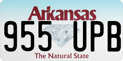 AR license plate 955UPB