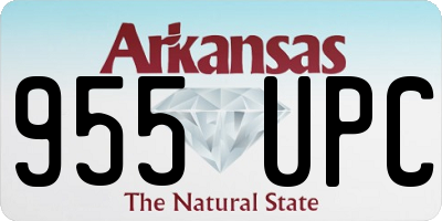 AR license plate 955UPC