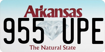 AR license plate 955UPE