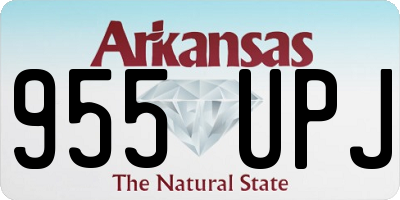 AR license plate 955UPJ