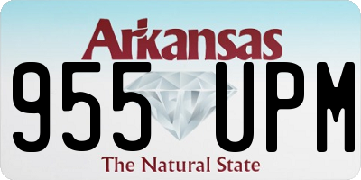 AR license plate 955UPM