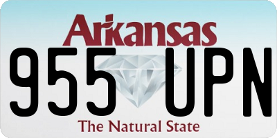 AR license plate 955UPN