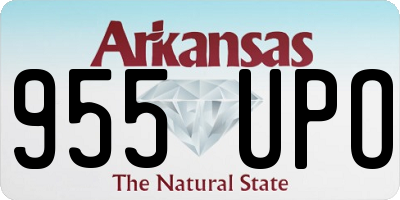 AR license plate 955UPO
