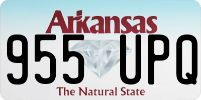 AR license plate 955UPQ