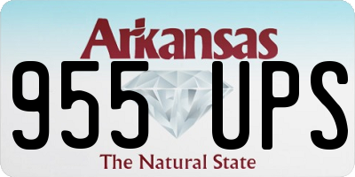 AR license plate 955UPS
