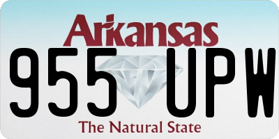 AR license plate 955UPW