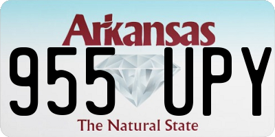 AR license plate 955UPY