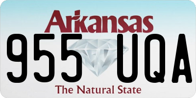 AR license plate 955UQA