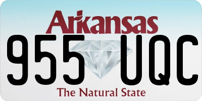 AR license plate 955UQC