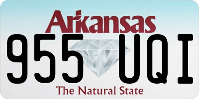 AR license plate 955UQI