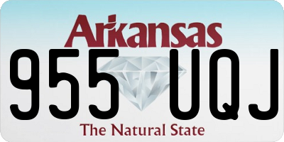 AR license plate 955UQJ