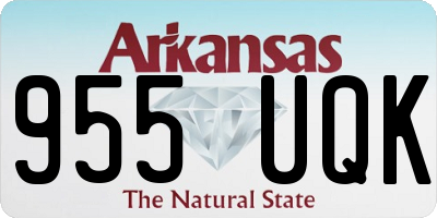 AR license plate 955UQK
