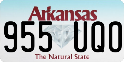 AR license plate 955UQO