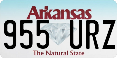 AR license plate 955URZ