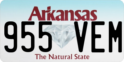 AR license plate 955VEM