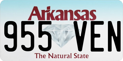 AR license plate 955VEN