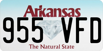 AR license plate 955VFD