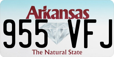 AR license plate 955VFJ