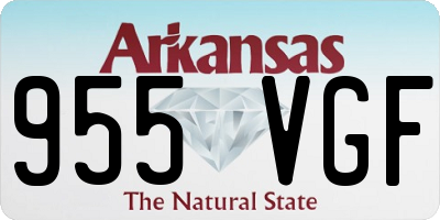 AR license plate 955VGF