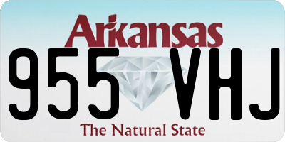 AR license plate 955VHJ