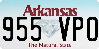 AR license plate 955VPO
