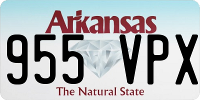AR license plate 955VPX
