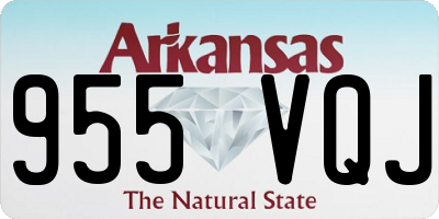 AR license plate 955VQJ