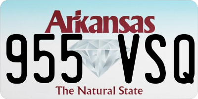 AR license plate 955VSQ