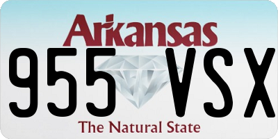 AR license plate 955VSX