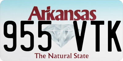 AR license plate 955VTK