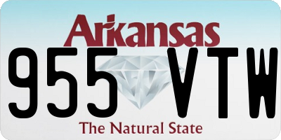 AR license plate 955VTW