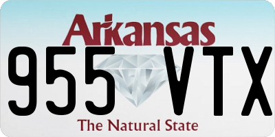 AR license plate 955VTX