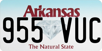 AR license plate 955VUC
