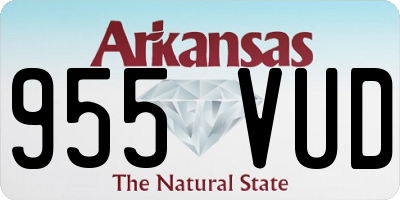 AR license plate 955VUD