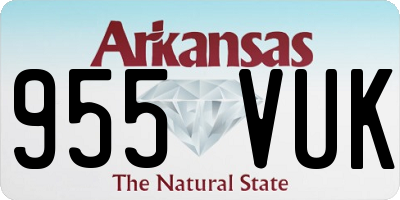 AR license plate 955VUK