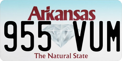 AR license plate 955VUM