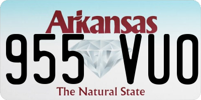 AR license plate 955VUO