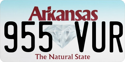 AR license plate 955VUR