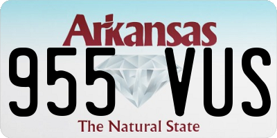 AR license plate 955VUS