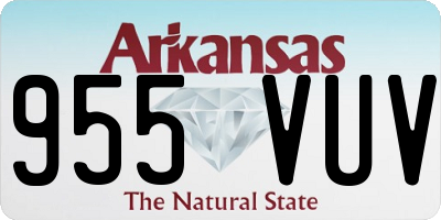 AR license plate 955VUV