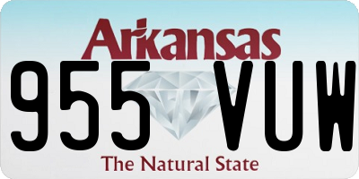 AR license plate 955VUW