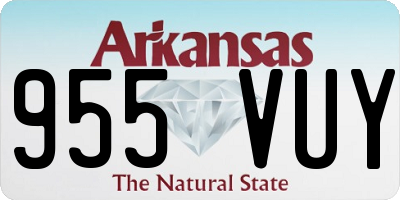 AR license plate 955VUY