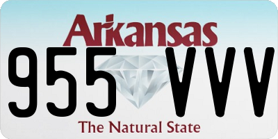 AR license plate 955VVV