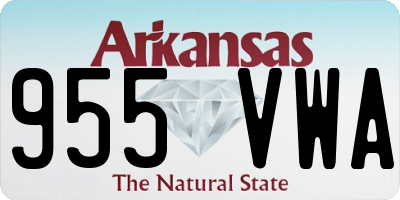 AR license plate 955VWA