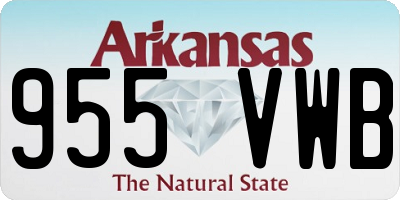 AR license plate 955VWB