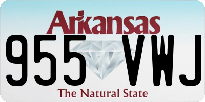 AR license plate 955VWJ