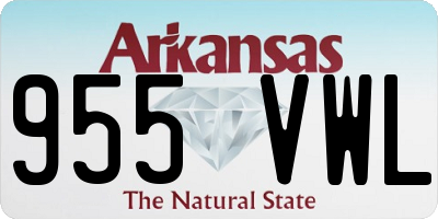 AR license plate 955VWL