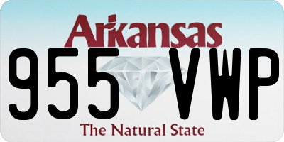 AR license plate 955VWP