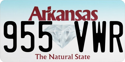 AR license plate 955VWR